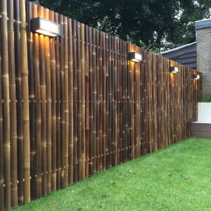 Sichtschutz aus Bambus Gartenzaun Bambuszaun Garten Zaunelement XXL NIGRA (BxH) 90 cm x 180 cm