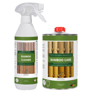Pflegeset für Bambuszäune mit Reinigungsspray...