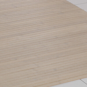 Bambusteppich MASSIVE powder, Maß ca. 60x300 cm, 17mm Stege auf Latex