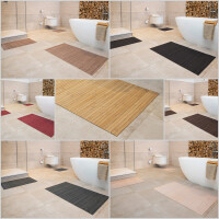 Hygienische, nachhaltige und rutschfeste Badematte aus Bambus LINES im 3-er Set I 7 Farben möglich I ca. 40x50 | 50x80 | 60x100cm