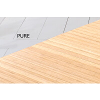 Bambusteppich SOLID pure, Maß ca. 50x80 cm, 50mm Stege auf Gazevliesrücken