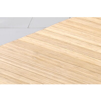 Bambusteppich SOLID pure, Maß ca. 100x160 cm, 50mm Stege auf Gazevliesrücken