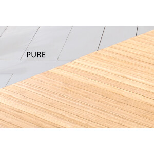 Bambusteppich SOLID pure, Maß ca. 170x240 cm, 50mm Stege auf Gazevliesrücken