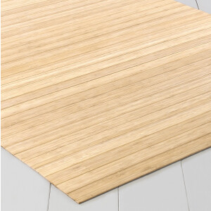 Bambusteppich SOLID pure, Ma&szlig; ca. 200x250 cm, 50mm Stege auf Gazevliesr&uuml;cken