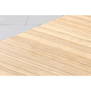 Bambusteppich SOLID pure, Ma&szlig; ca. 240x340 cm, 50mm Stege auf Gazevliesr&uuml;cken
