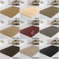 Bambusteppich SOLID, Farbe Powder in 200x250cm