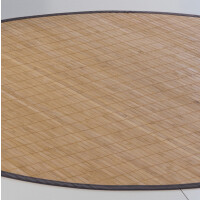 Bambusteppich HighQ 11mm Stege mit schmaler Bordüre Ø 160 cm