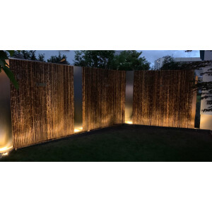 Robuster Bambus Holz Sicht Schutz Zaun ATY NIGRA von DE-COmmerce&reg; I hochwertiger Windschutz Terrasse, Balkon, Garten I Bambusrohr Zaun mit geschlossenen Rohren