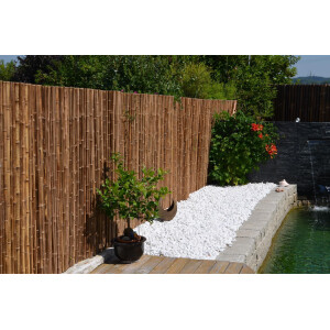 Bambusteppich | Bambusboden | Bambus-Gartenzaun | Paravent Bambus - D