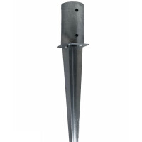 Einschlagbodenhülse (Ø 81mm) 81 x 600 mm  feuerverzinkter Stahl