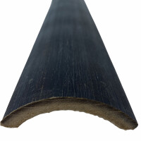Bambusabdecklatte für die Bambuszaun-Serie, optisch ansprechend in dunklem NIGRA-Finish, ca. 200 cm lang, ideal zur Abdichtung von Zwischenräumen im Zaun.