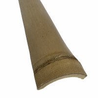 Abdecklatte aus Bambus, nature Optik, zur optischen Zwischenraumabdichtung für Bambuszäune, Länge etwa 200 cm, natürliche Farbgebung und Struktur.