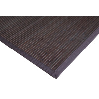 Rustikaler Bambusteppich in Coffee-Farbe mit dicker XXL-Bordüre, Maße 200 x 250 cm, ideal für eine natürliche, stilvolle Raumgestaltung.