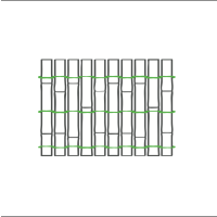 Robuster Sichtschutz Zaun Bambus CALAMA extra gehärtet von DE-COmmerce® (HxB) 180 cm x 500 cm