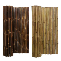Extrem stabiler Bambus Holz Sichtschutz Rollzaun XL von DE-COmmerce® in 4 Größen und 2 Farben