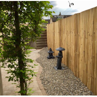 Extrem stabiler Bambus Holz Sichtschutz Rollzaun XL NATURE (BxH) 180 cm x 150 cm