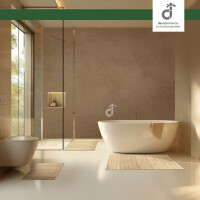Badematte LINES im Wunschmaß, Farbe Pure