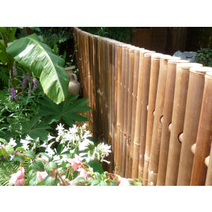 Sichtschutz aus Bambus Gartenzaun Bambuszaun Garten Zaunelement XXL NIGRA (BxH) 70 cm x 200 cm