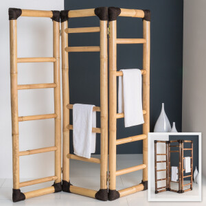 Bambus Raumteiler SHINTO mit drei faltbaren Paneelen und...