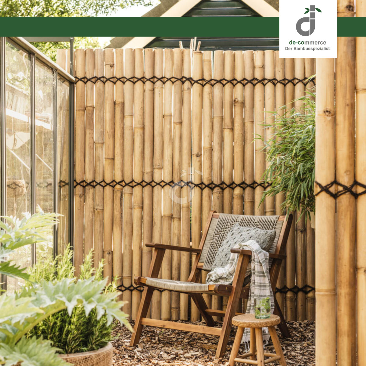 Bambus Sichtschutz XXL SLIM  (BxH) 90x120cm | Farbe: NATURE, 69,99