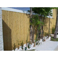 Sichtschutz Bambus Garten Gartenzaun Windschutz Sichtschutzmatte BALI NATURE (BxH) 180 cm x 180 cm