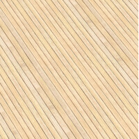 Fertigparkett aus natürlichem Bambus in hellem, puderfarbenem Ton. Die feinen, gleichmäßigen Lamellen verleihen dem Bodenbelag eine elegante und moderne Optik. Die Abmessungen betragen 250x200 cm, ideal für eine großzügige Raumgestaltung.