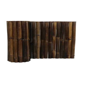 Extrem stabile Bambus Holz Beeteinfassung Rollzaun XL...