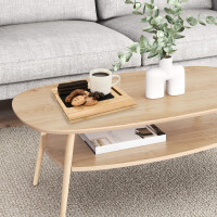 Bambus Sofatablett 33x23,2 cm inklusive Handyhalterung und Anti-Rutsch Pad