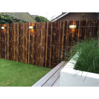 Sichtschutz aus Bambus Garten Zaun Bambuszaun Garten Zaunelement XXL NIGRA (BxH) 90 cm x 240 cm