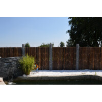 Sichtschutz aus Bambus Garten Zaun Bambuszaun Garten Zaunelement XXL NIGRA (BxH) 90 cm x 240 cm