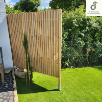 Zaunelement Bambus XXL, Farbe Nature in 180x90cm (BxH)