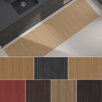 Küchenläufer FLOW Küchenteppich Bambusteppich ohne Bordüre