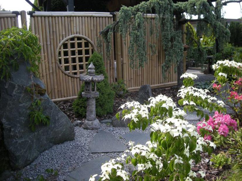 Bambusteppich | Bambusboden | Bambus-Gartenzaun | Paravent Bambus - D